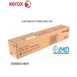 TONER XEROX 006R01464 WC 7220 7225 71207125 Color Cian, Rendimiento 15000 páginas.