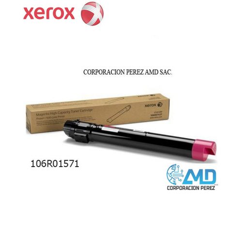 TONER XEROX 106R01571 PARA PHASER 7800 Color Magenta, Rendimiento 17200 PG.