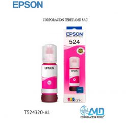 MARCA: EPSON, MODELO: T524320-AL, COLOR: MAGENTA,  PRODUCTO: ORIGINAL, RENDIMIENTO: 7500 PAGINAS.