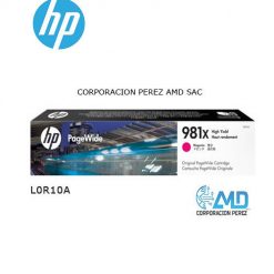 TINTA HP L0R10A (981X) MAGENTA 10000 PAG
