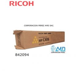 TONER RICOH 842094 MP C406 YELLOW 6,000 PAG