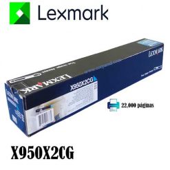Toner Lexmark X950X2Cg Cyan