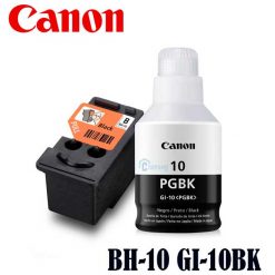 Pack Cabezal Canon Bh-10 Negro + Tinta Gi-10Bk
